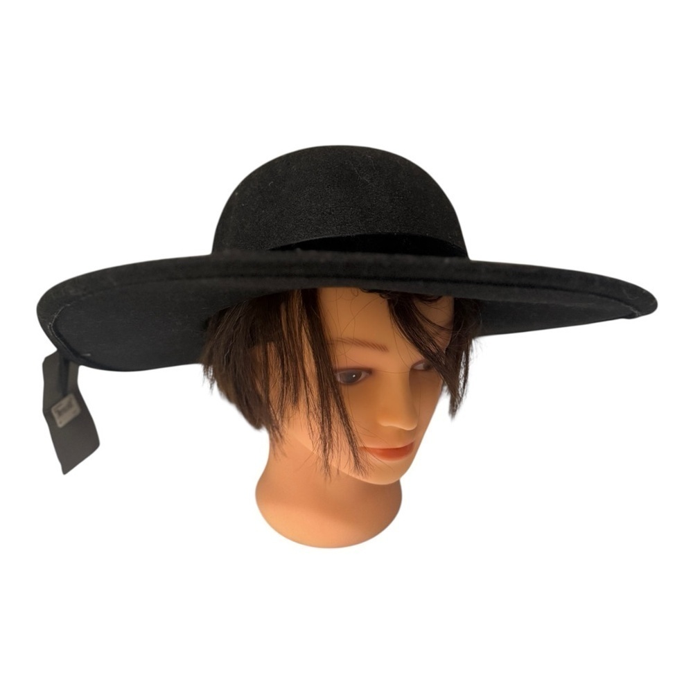 Nordstrom Elegant Black Wide-Brim Hat new with tag